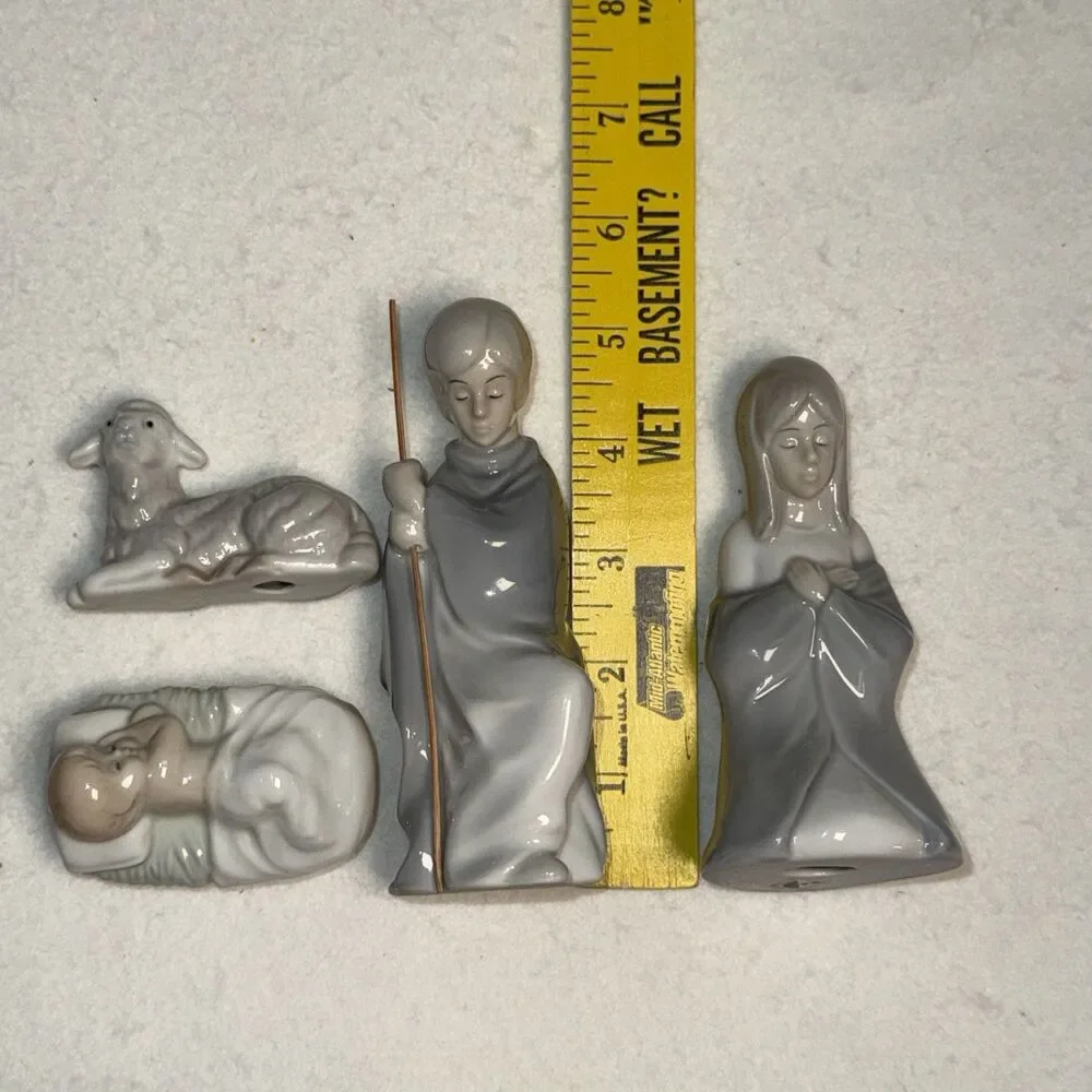 Hans Schirmer Mary Joseph Baby Jesus figurines porcelain Excellent Condition 60s